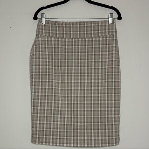 Soho Apparel Checkered Pencil Skirt